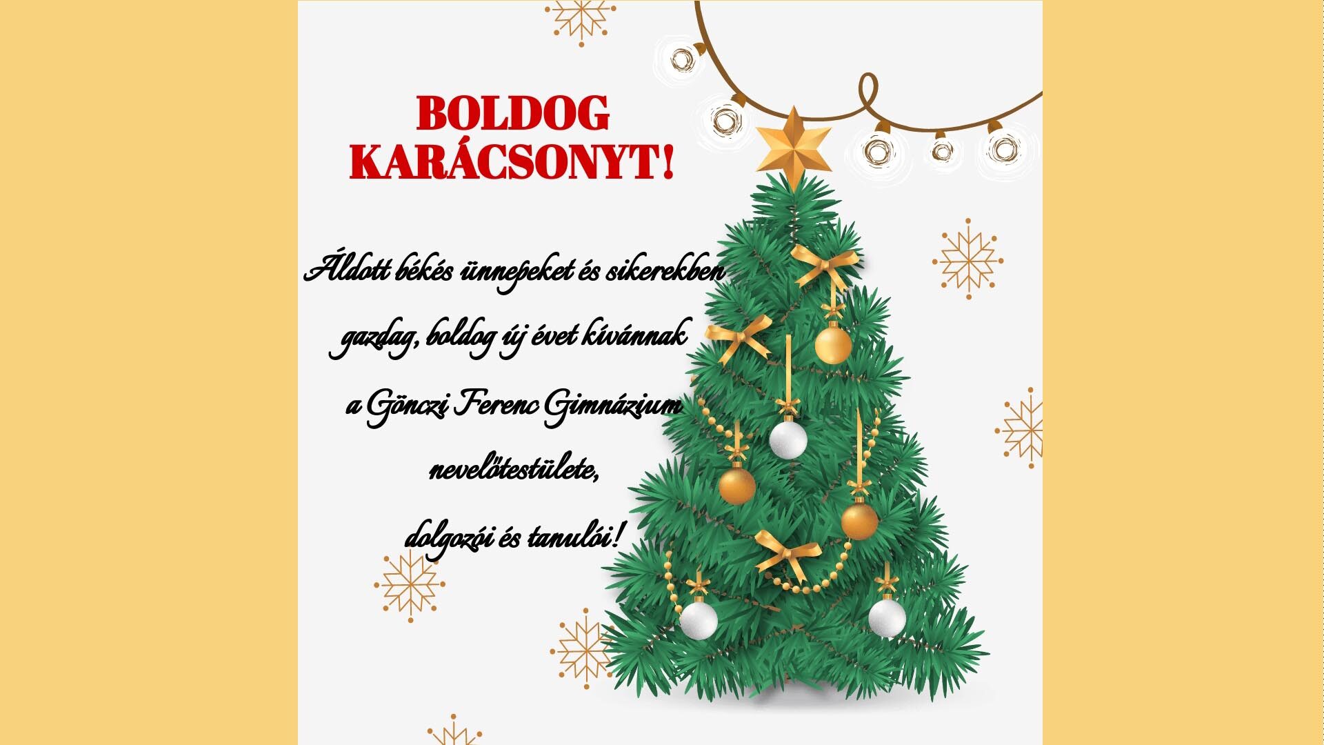 Karácsonyi ünnepély 2022